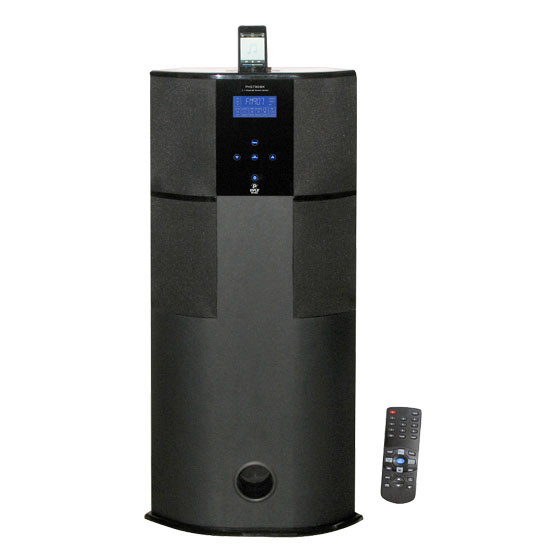 Buy home theater speakers - PyleHome PHST90IBK 600 Watt Black Digital 2.1 Channel Home Theater Tower iPod iPhone Doc
